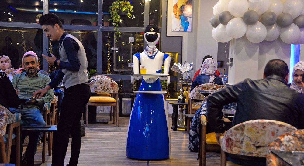 Robot waiters take Iraq's Mosulites back to future