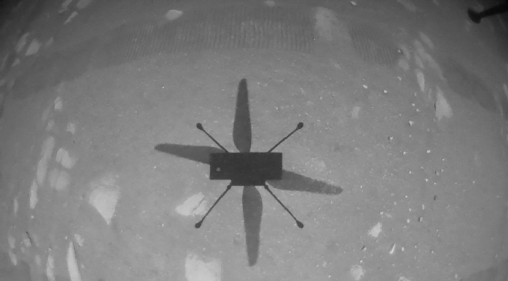 NASA's Mars helicopter succeeds in historic first flight