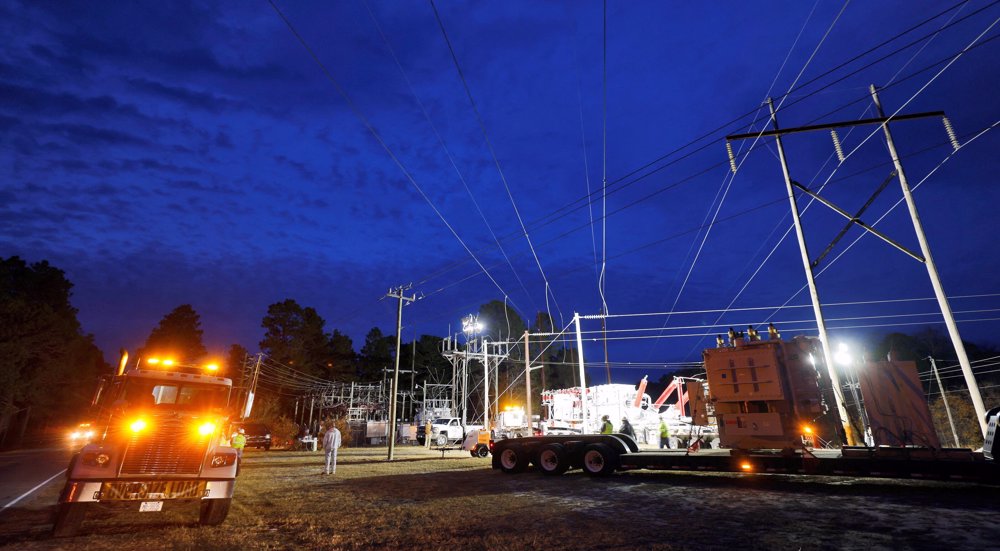 Power outage continues in N Carolina county, thousands without electricity in freezing temperature