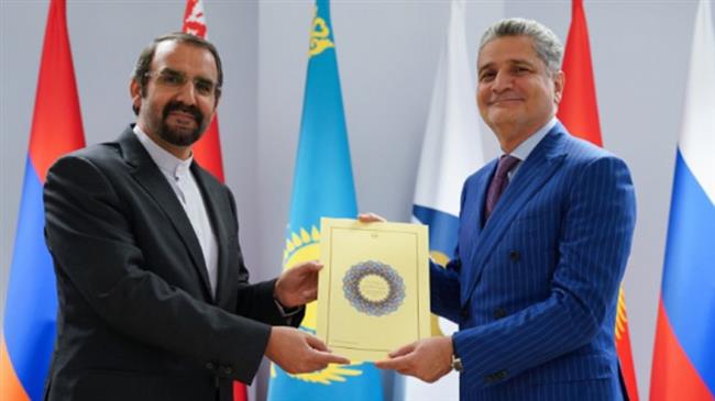 'Iran to formally accede to EAEU in late October'