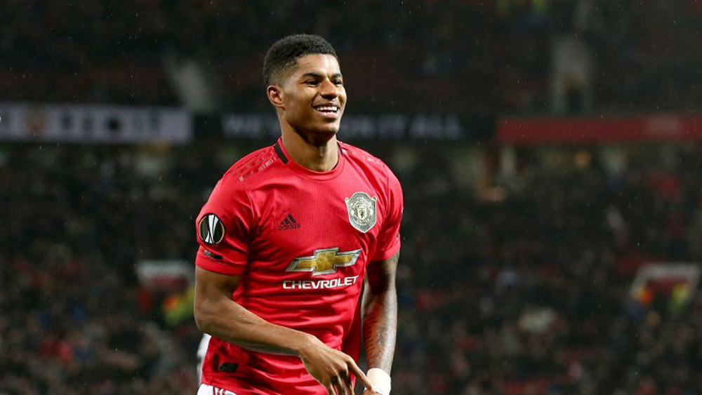 Footballer Rashford receives Manchester award for campaign on free school meals 