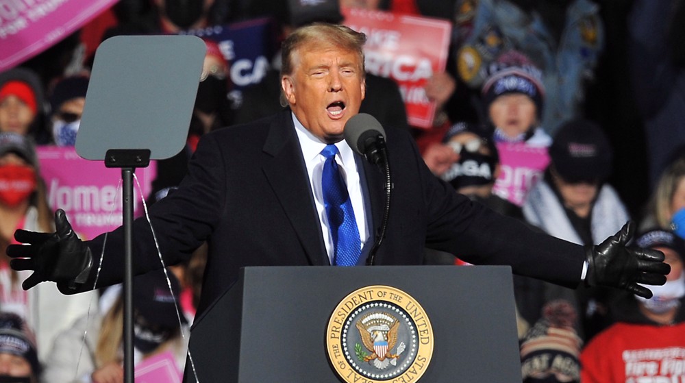 Trump criticizes late ballot counting as Biden urges unity