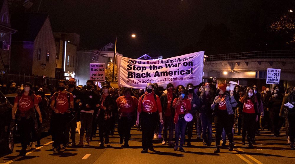 People in Philadelphia rally against police brutality