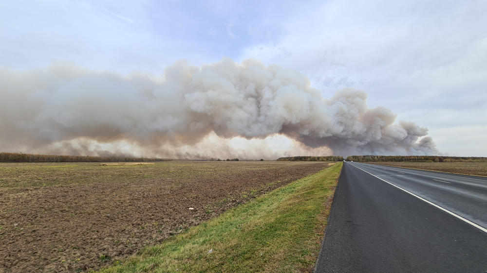 Russia evacuates villages as huge blaze breaks out at arms depot