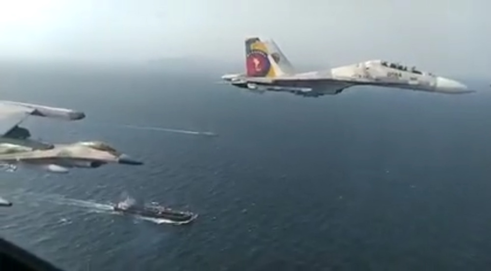 Exclusive video: Venezuelan gunship escorts Iran’s fuel tanker