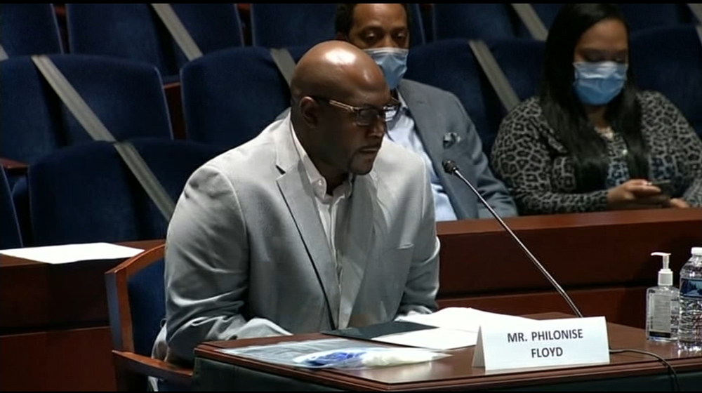 Floyd’s brother tells Congress to end ‘modern-day lynching' of blacks