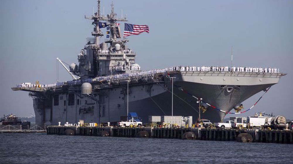 US Navy issues ‘stop-work order’ after blaze on warship 