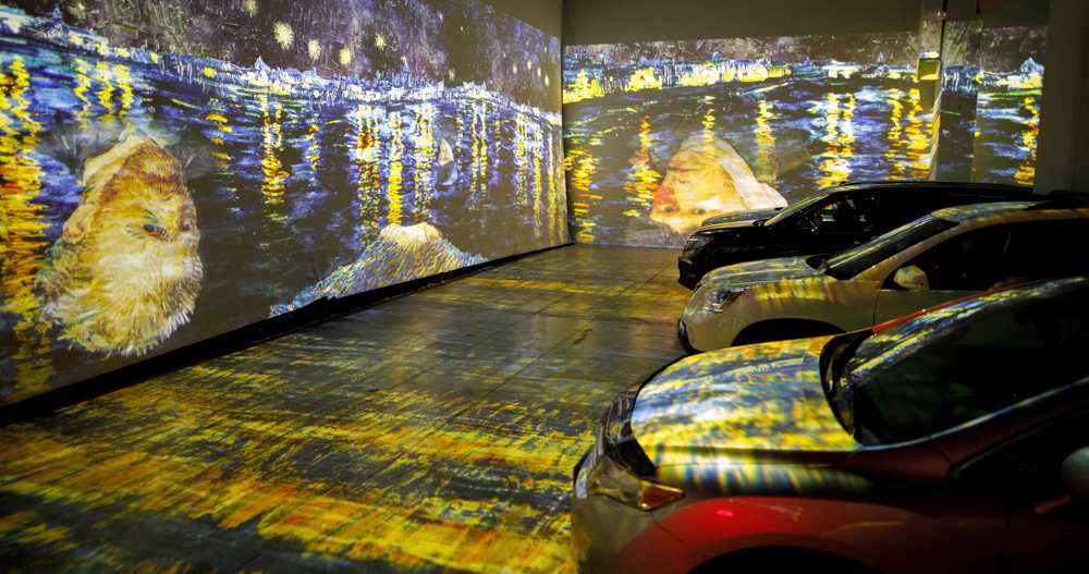 In Canada, art lovers head to drive-in for safe Van Gogh show