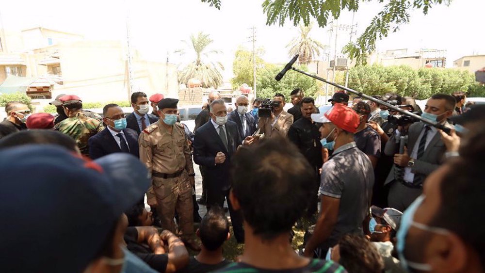 Iraqi PM listens to protesters’ demands at sit-in site in Baghdad