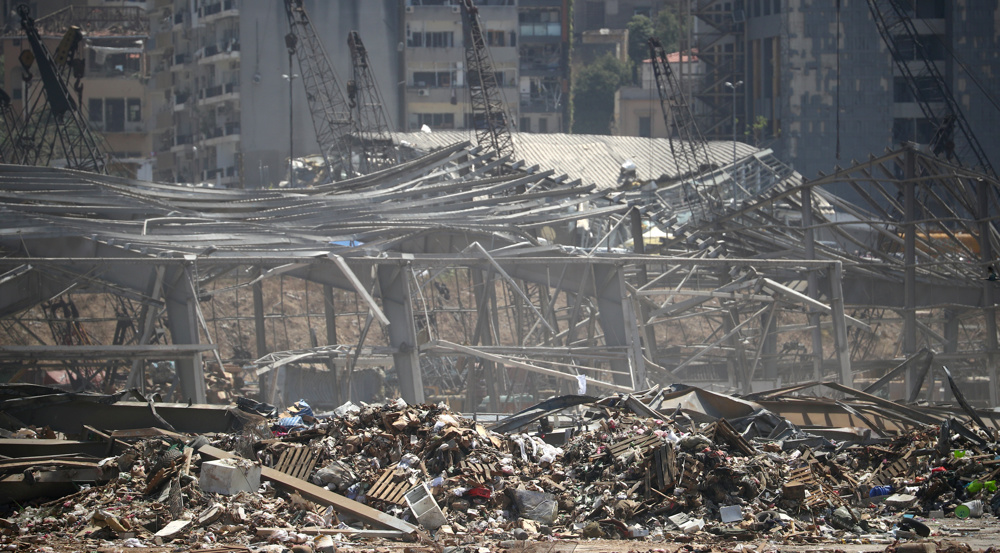 Drone footage shows devastating aftermath of Beirut blast