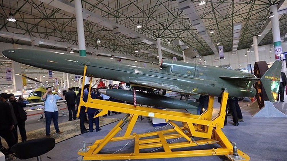 Iran military drone chases away intruding US spy, combat planes