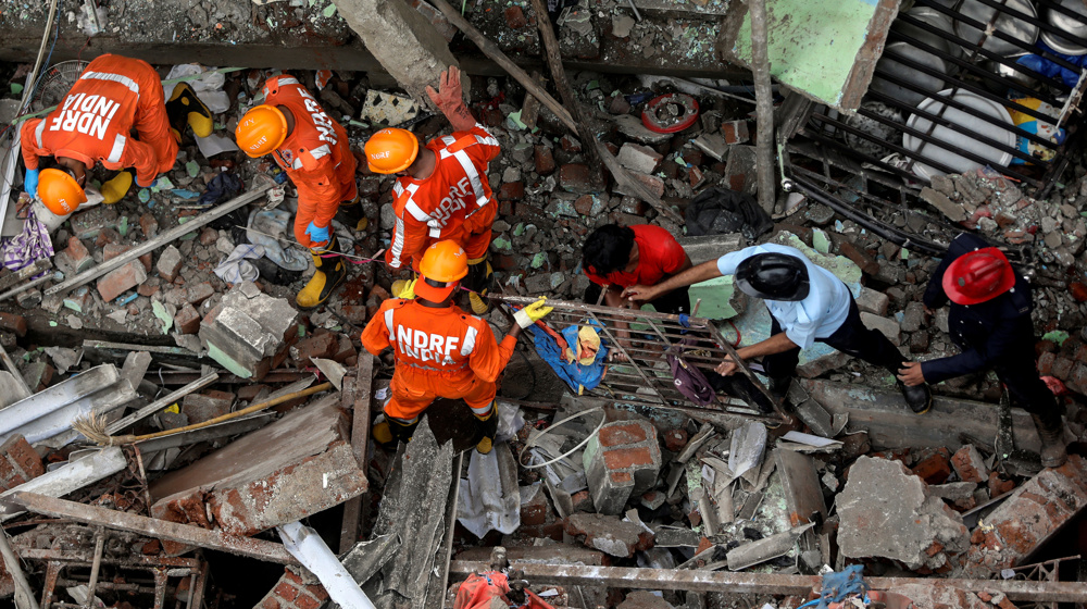 India building collapse toll climbs to 36, search & rescue continues