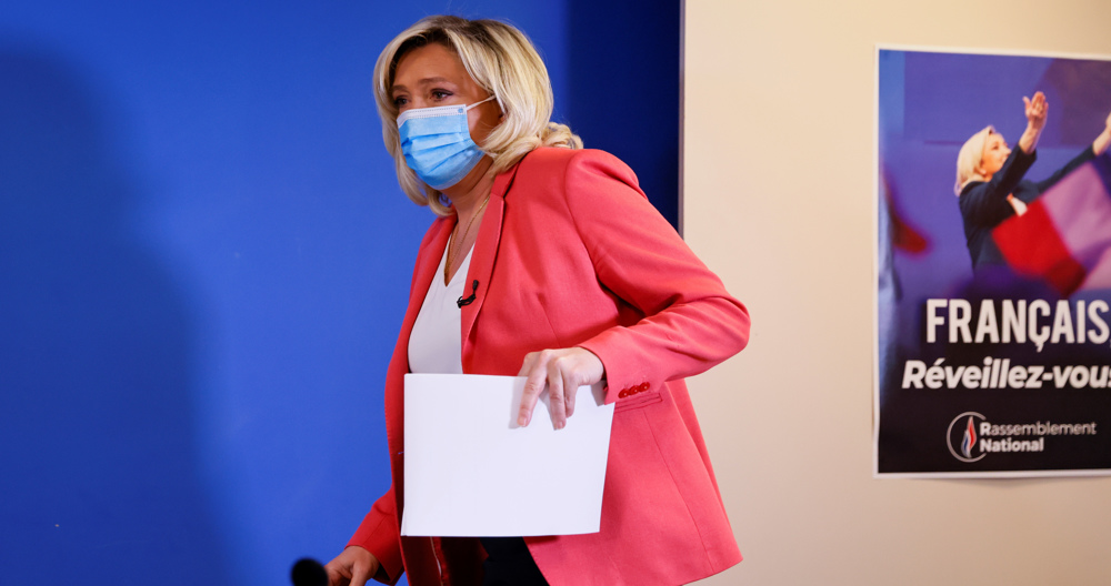 France's Le Pen proposes ban on Muslim headscarves 