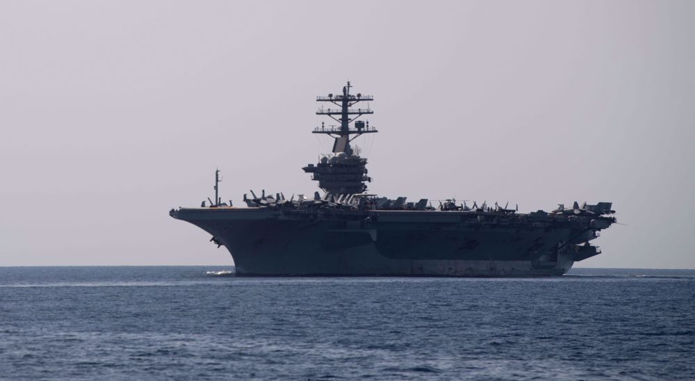 US says keeping aircraft carrier in Persian Gulf 'over Iran threats'