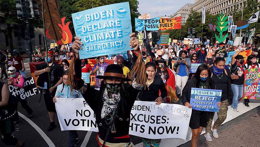 US police arrest 655 people during climate protests in Washington