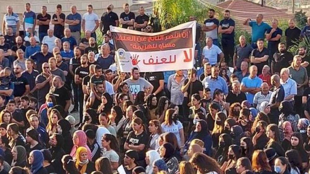 Palestinians rally to slam Israeli police for complicity in rising gang violence