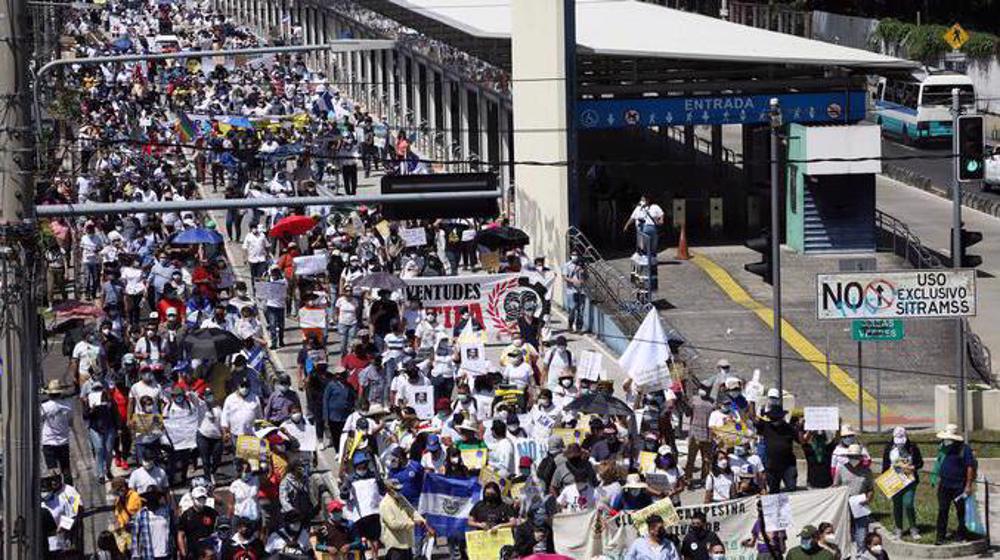 Thousands in El Salvador protest against Bukele government