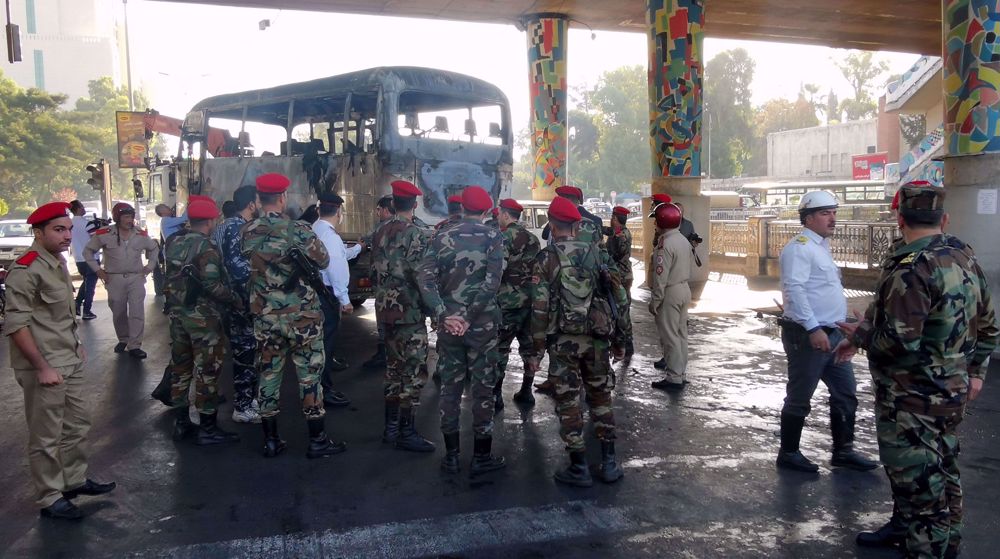 Bomb attack on Syrian military bus kills 14, injures several in Damascus