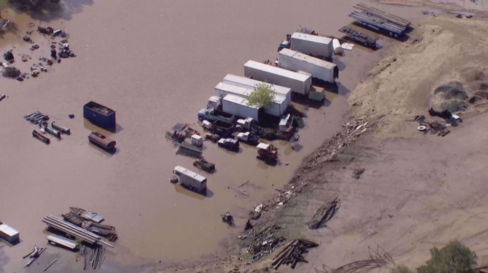 Drought-stricken California pounded by massive storm