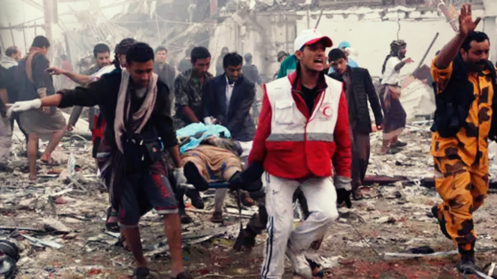 Yemenis commemorate anniversary of 2016 Sana’a funeral airstrike