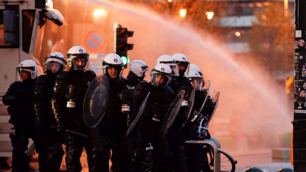 Protest against COVID measures grows violent in Brussels