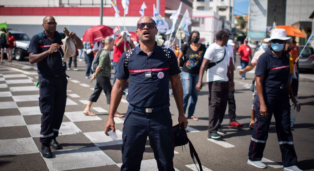 Shots fired at police amid protests in France's Martinique