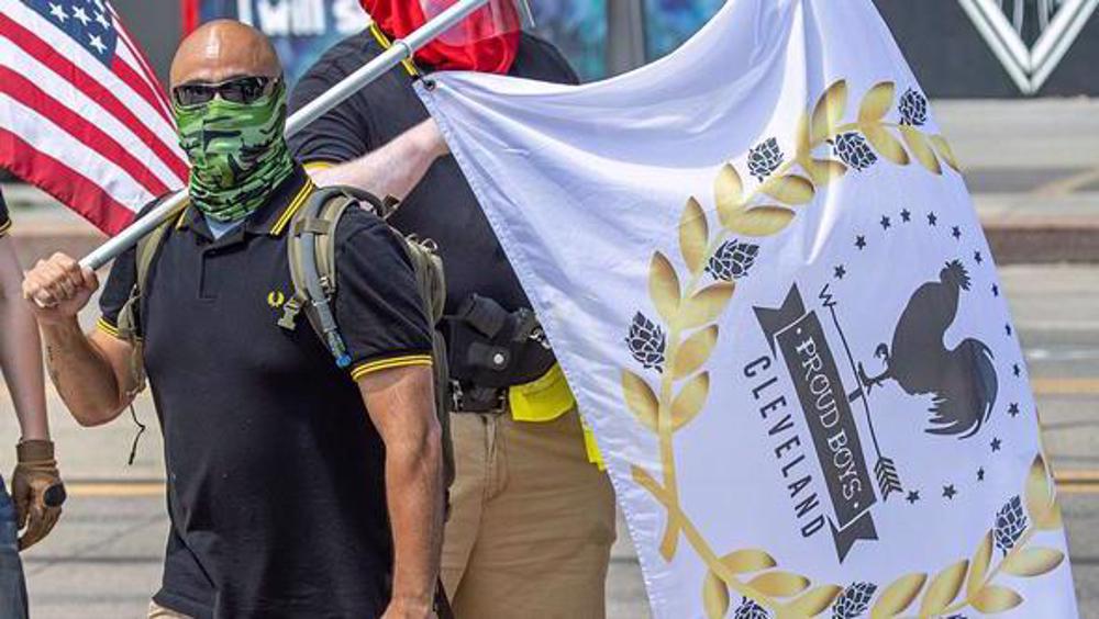 American woman claims to be member of Proud Boys