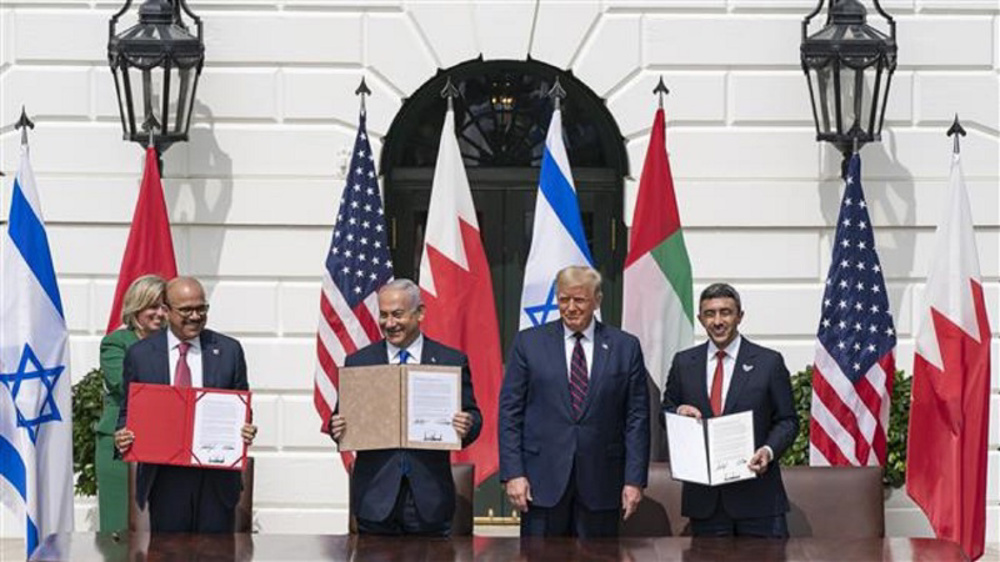 Palestinians hold press conference to slam normalization of ties with Israel