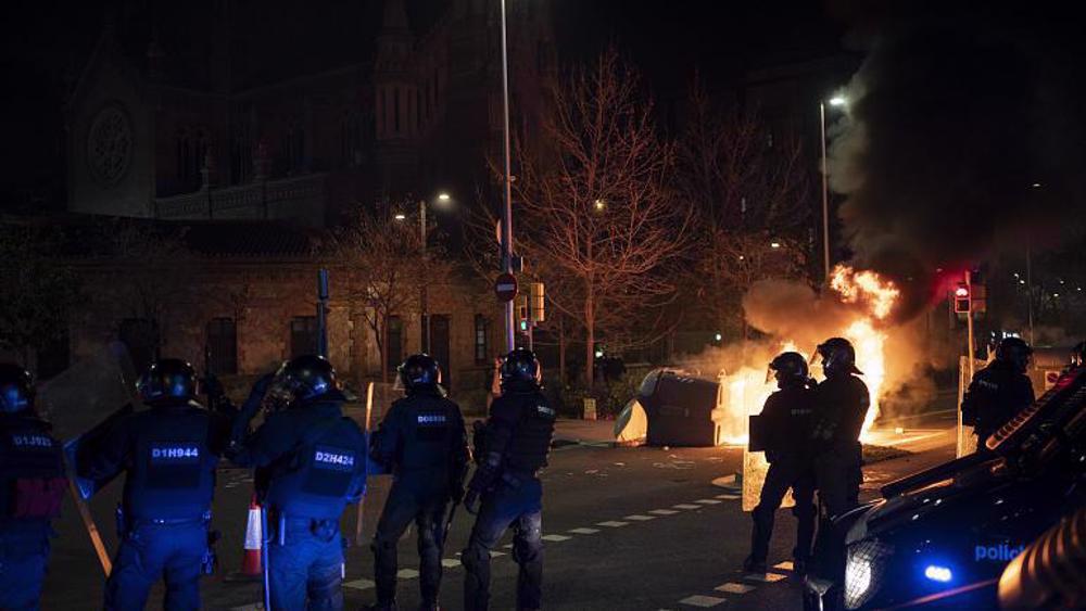 Protests over freedom of speech hit Spain for fourth night 