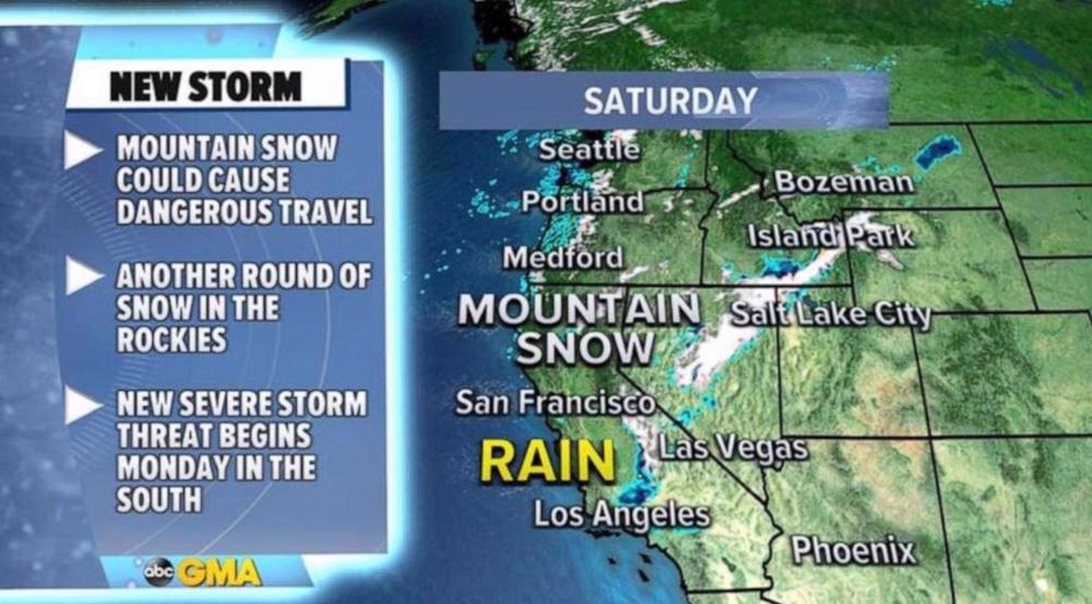 Severe storm threat developing in US South