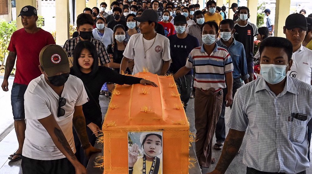Protesters hold vigils in Myanmar, US orders some diplomats out