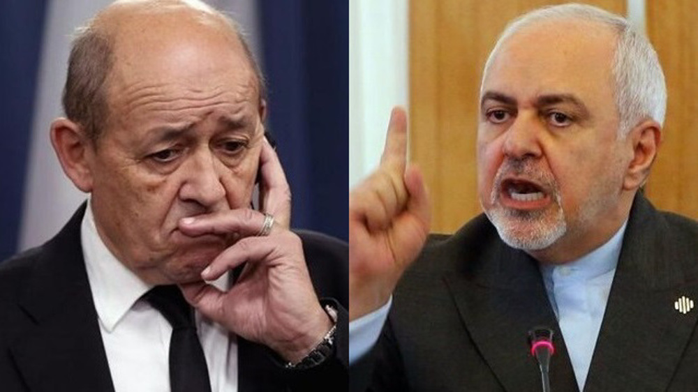 Stop abiding by illegal US sanctions: Zarif tells Le Drian