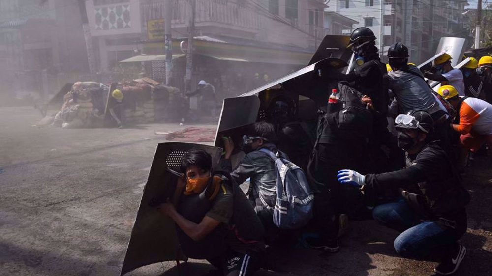 Nearly dozen killed as troops, anti-coup protesters clash in Myanmar 