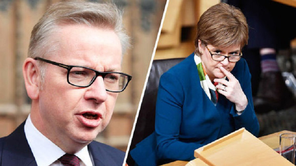 Sturgeon clashes with Gove on Scottish independence referendum 