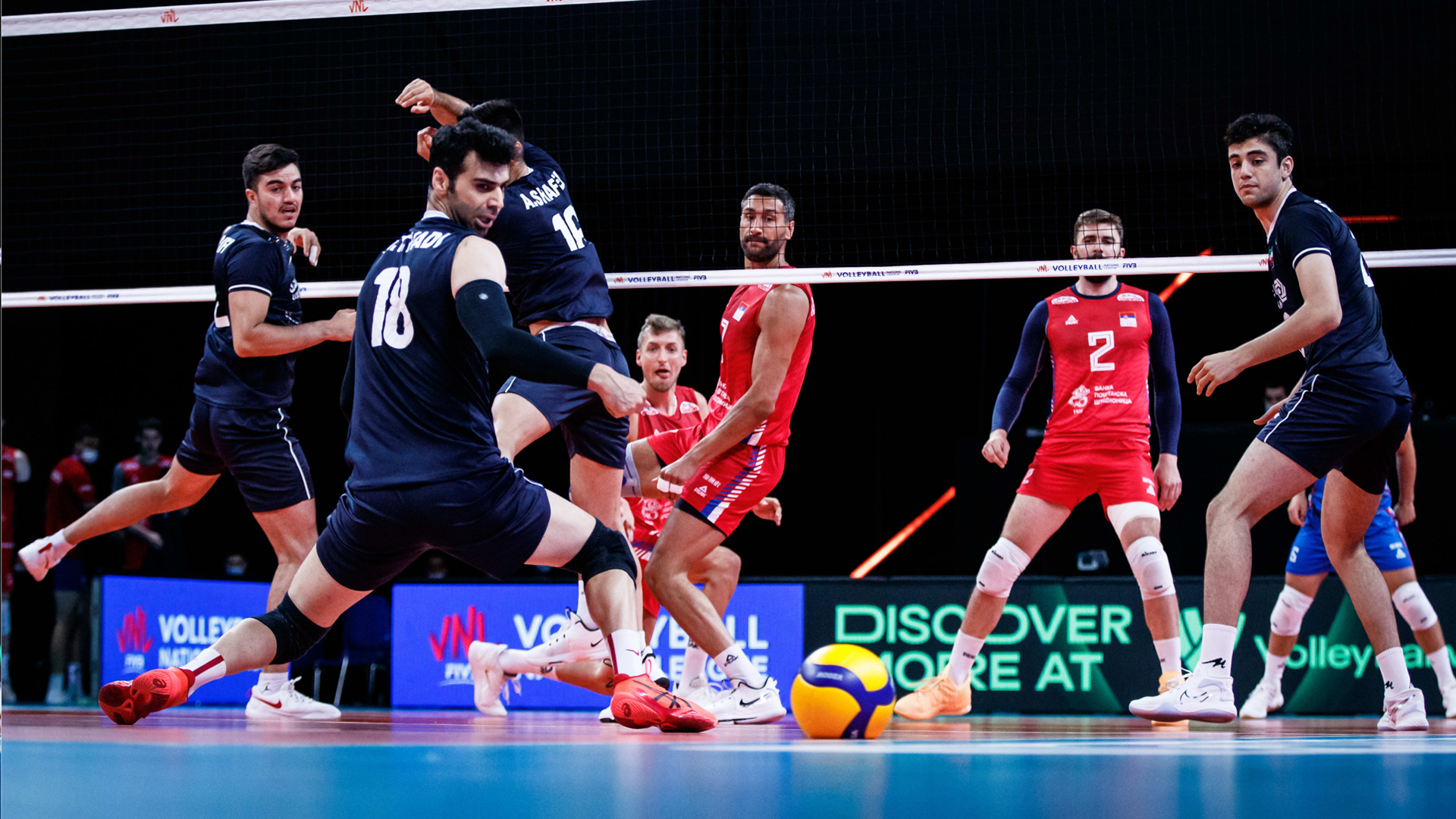 Volleyball Nations League: Serbia 3-2 Iran