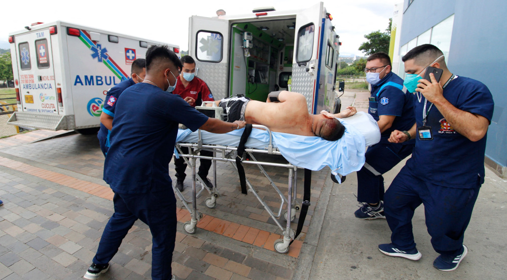Car bomb blast at Colombia military base injures dozens