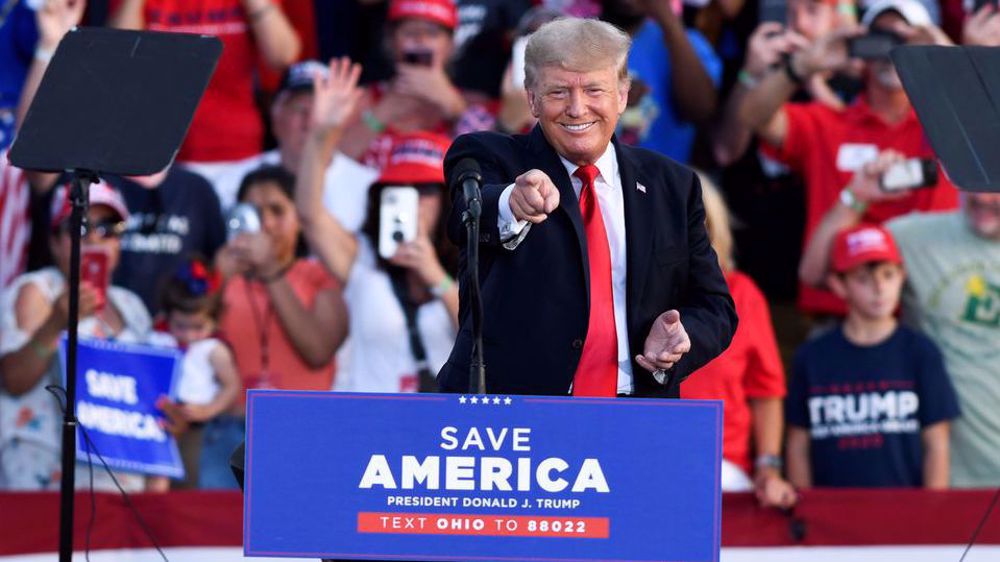 At rally in Ohio, Trump knocks Biden on border, hints at 2024 plans