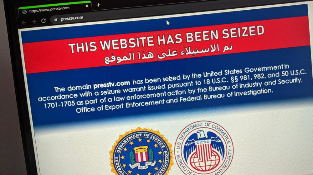 'US commits cyber-piracy by seizing Press TV domain'
