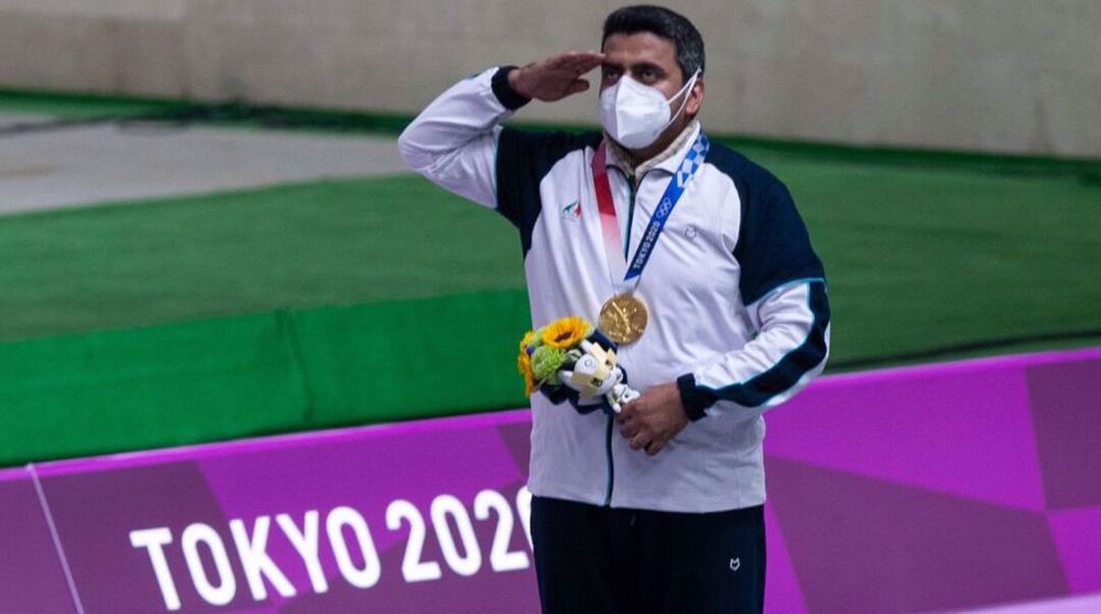 Sports shooter Foroughi wins Iran's first Tokyo Olympics gold medal