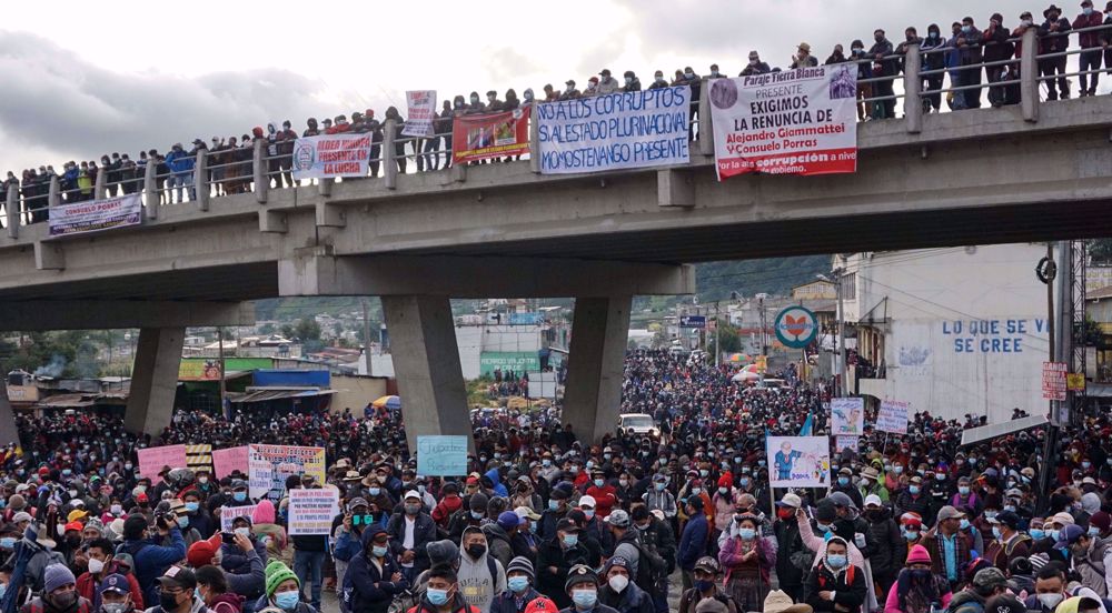 Thousands of Guatemalans rally to demand president's resignation