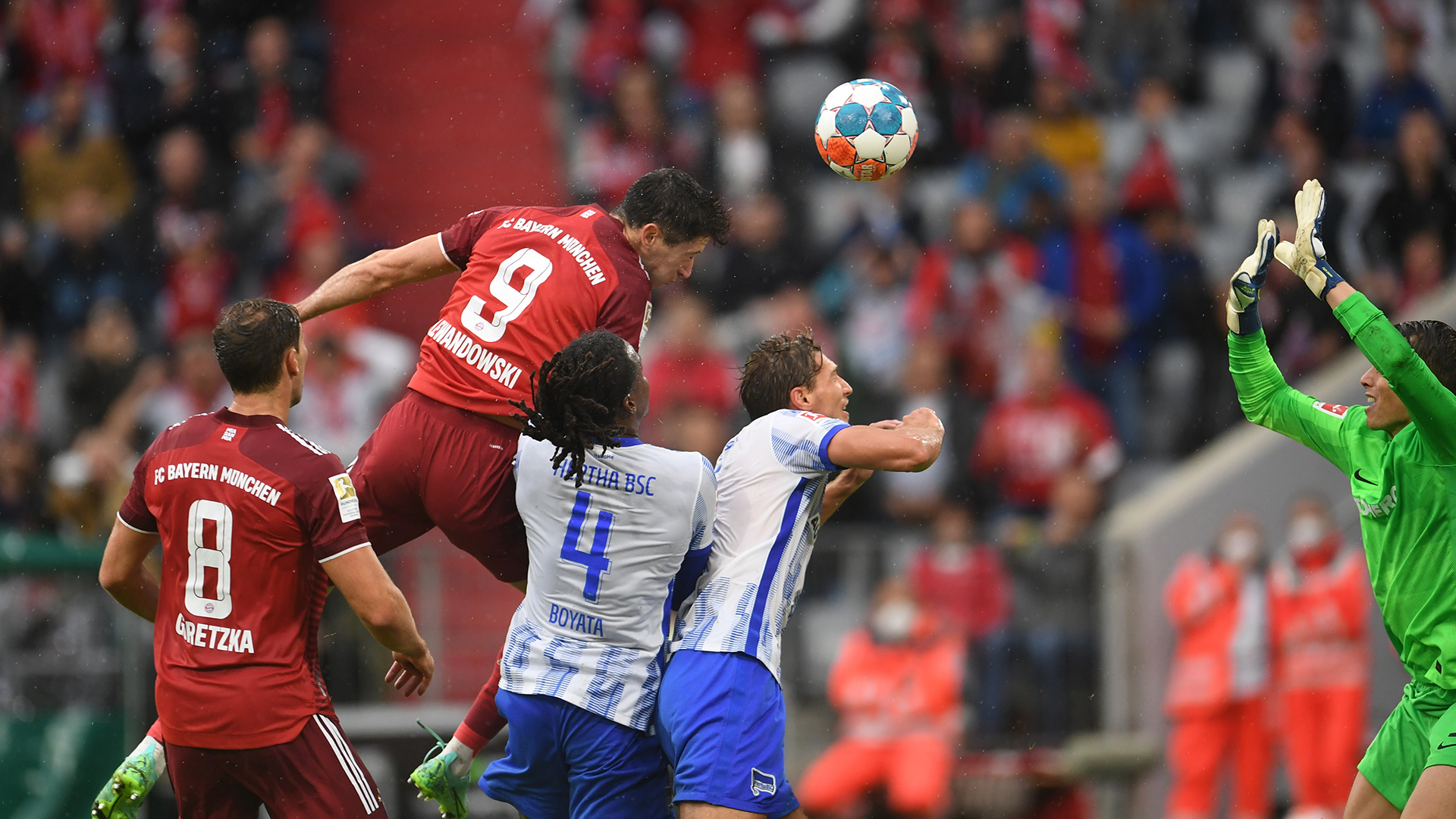 German Bundesliga: Bayern Munich 5-0 Hertha Berlin