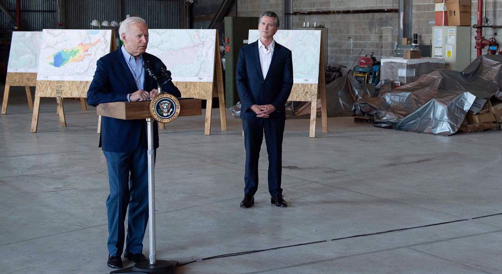 Biden blames global warming for US wildfires 