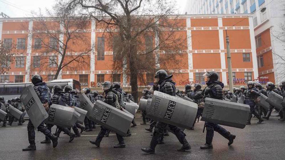 Putin warns Russian-led bloc will stymie any coups after Kazakh protests
