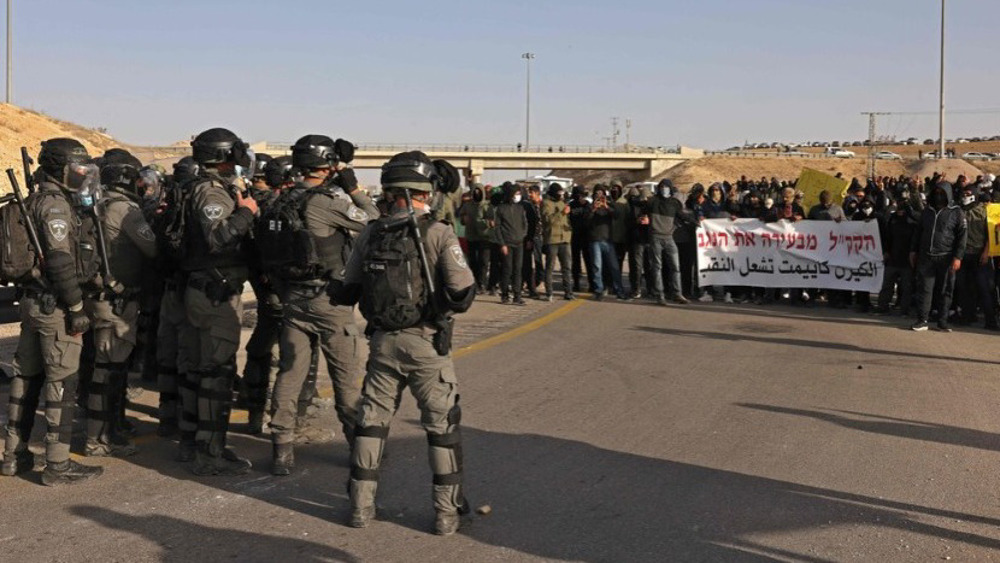 Bedouin Palestinians in Negev protest Israel's eviction plan 