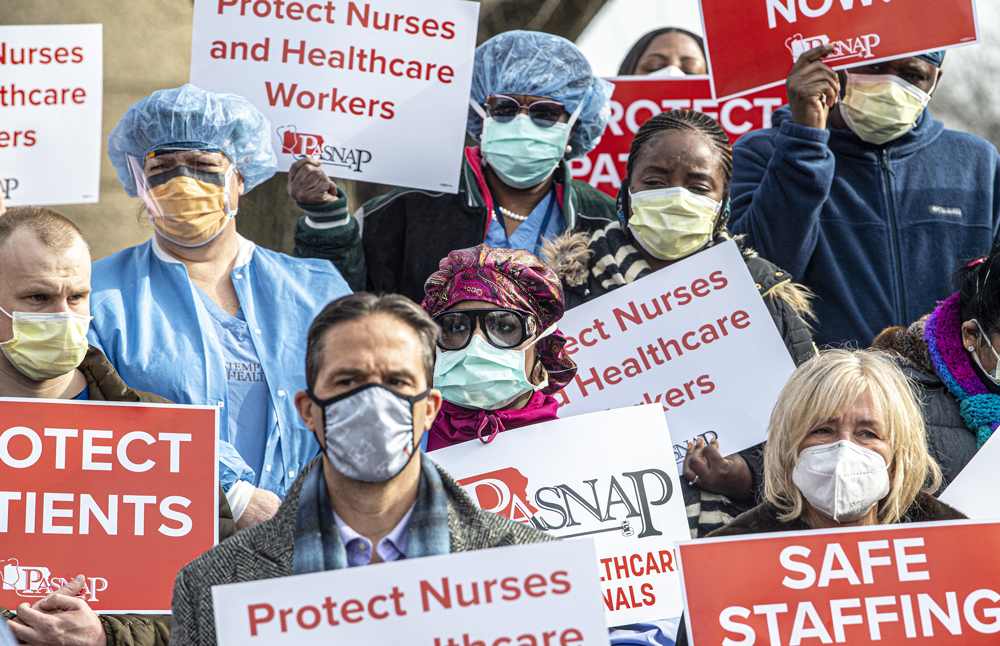 ‘We’re overwhelmed’: Nurses in US protest COVID-19 working conditions