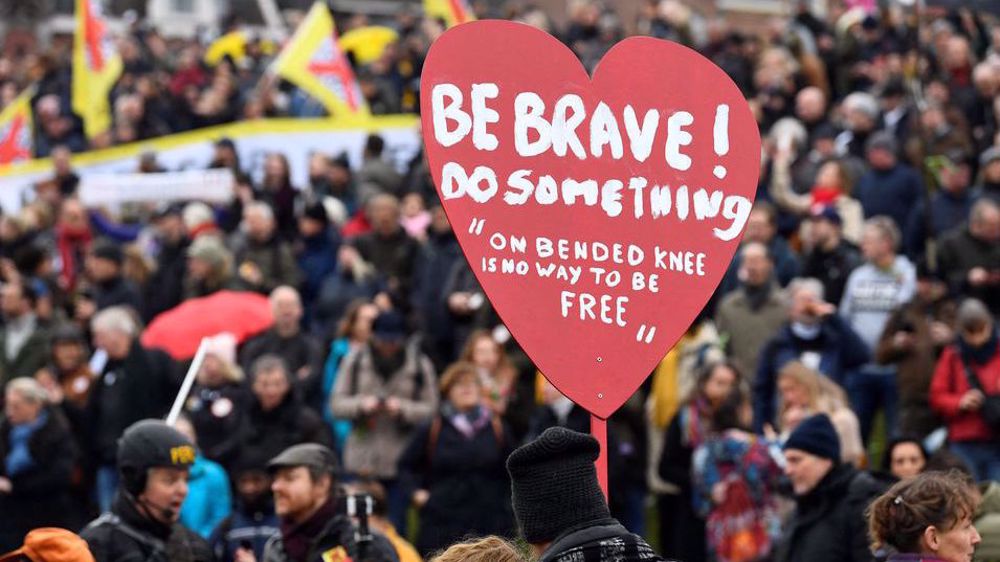 Anti-vaccine protests hit Europe amid surge in infections