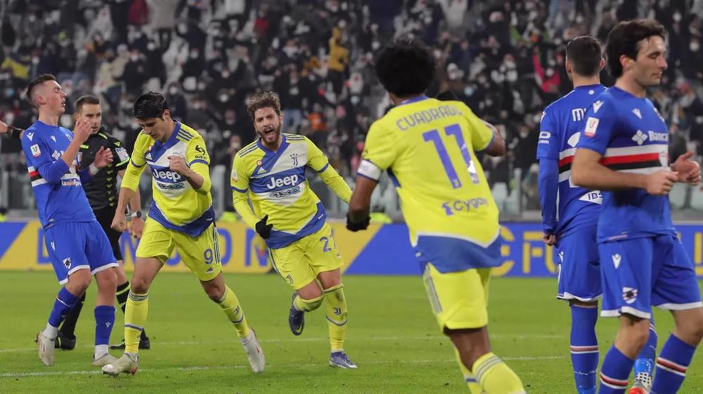 Juventus see off Sampdoria to reach Coppa Italia quarter-finals