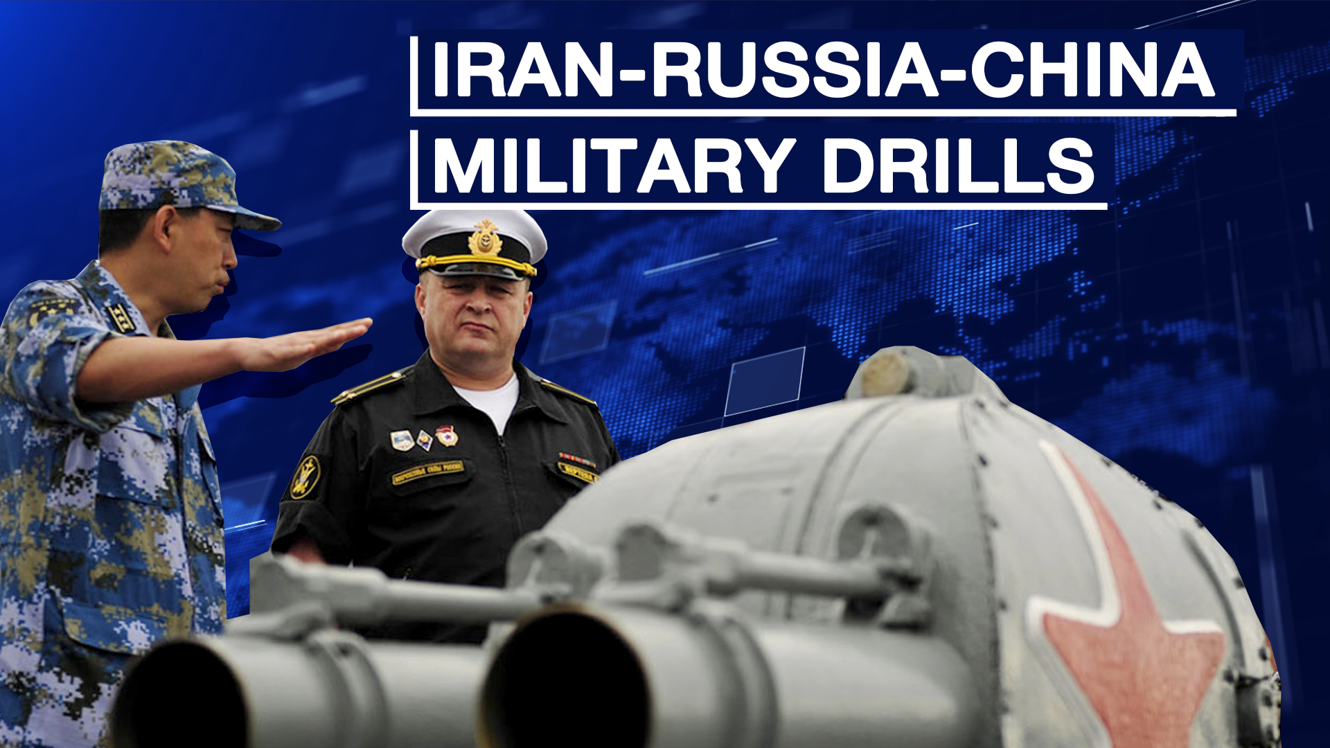 Iran, Russia and China's massive naval drills
