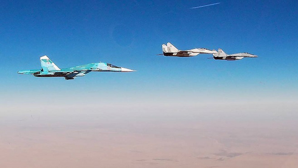 Syria, Russia conduct joint air force patrols over occupied Golan Heights