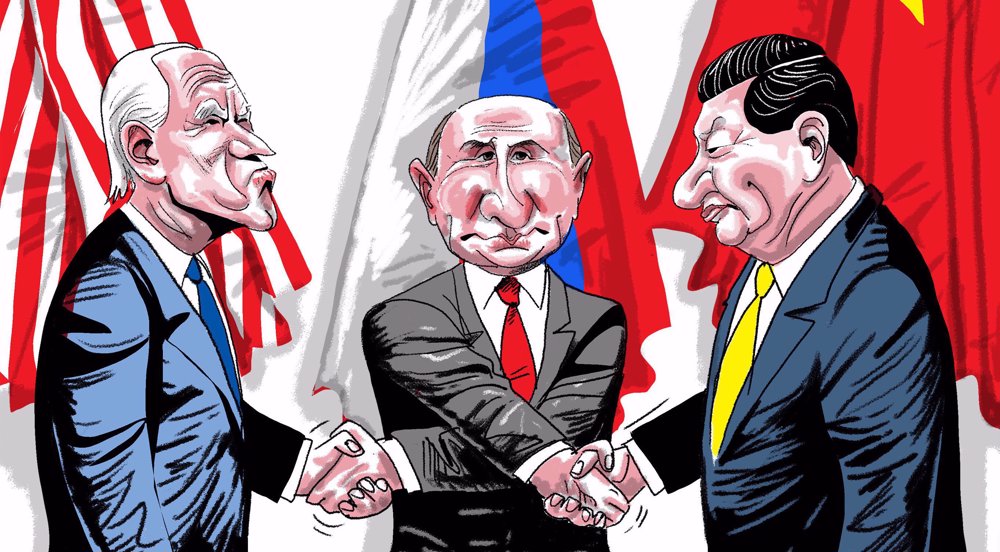 US tensions with Russia and China